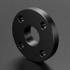 Hard-Anodized Aluminum Flange