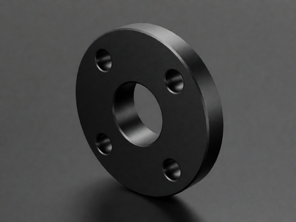 Hard-Anodized Aluminum Flange