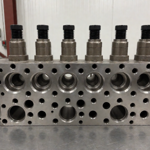 5-Axis Machined Manifold Block — detail 2