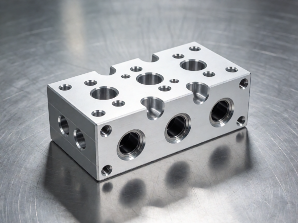 5-Axis Machined Manifold Block